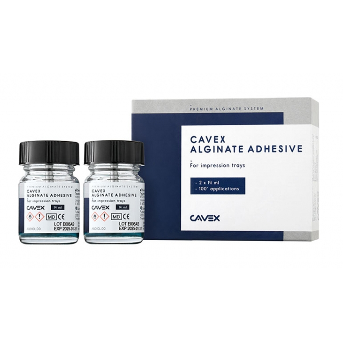 Cavex alginate adhesive - Packung 2 x 14 ml
