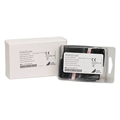 Dürr Dental SE Lichtschutzhüllen Plus Gr.3 schwarz 2,7x5,4cm Pa 100