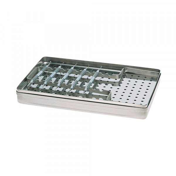 Nichrominox Norm-Tray RS Deckel ungel. 28x18cm St