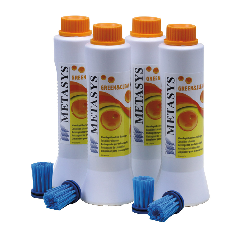 Metasys Medizintechnik Green&Clean MB 4 Bürsten + 4x500ml
