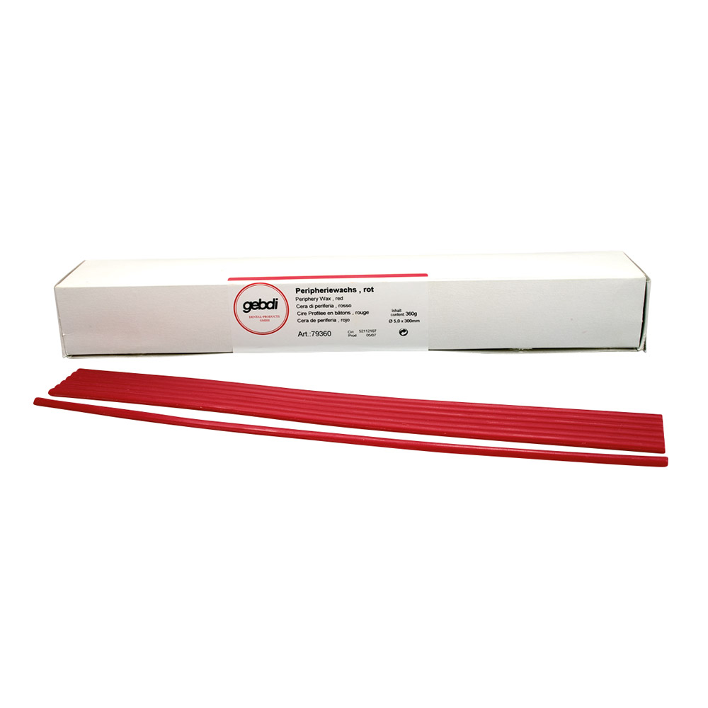 Gebdi Dentalprodukte Peripheriewachs rot 360g