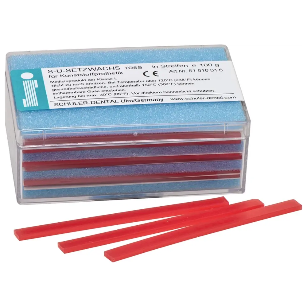 SCHULER-DENTAL S-U-SETZWACHS - Packung 100 g rosa