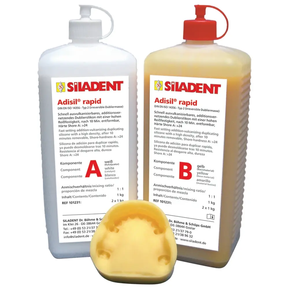 SILADENT Adisil® rapid - Packung 1 kg Flasche A, 1 kg Flasche B