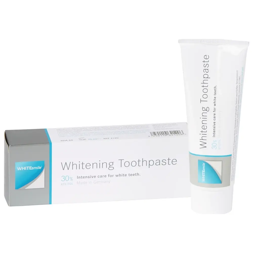 WHITEsmile Whitening Toothpaste - Tube 75 ml mit 30% Xylitol