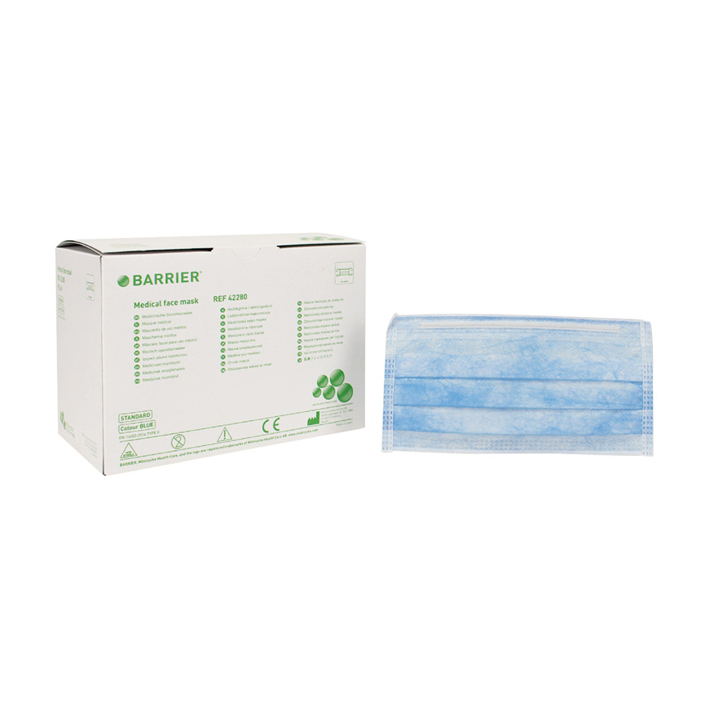 Mölnlycke Health Care OP-Maske Barrier Stand. blau Band 60St