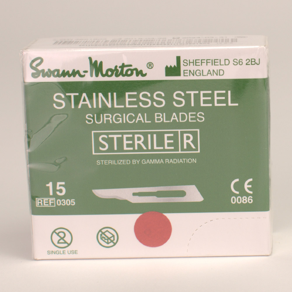 Swann-Morton Ltd. Skalpellklingen Swann Morton 15 steril