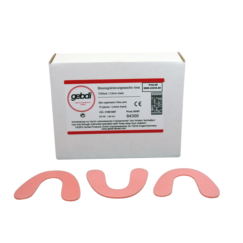 Gebdi Dentalprodukte Bissregistrierungswachs hart 75St