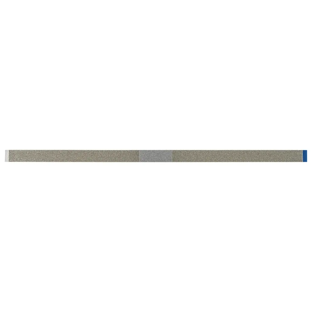 Edenta Diamantstreifen KFO - Packung 5 Stück doppelseitig, 147 mm, blau mittel, 6 mm, Stärke 0,3 mm