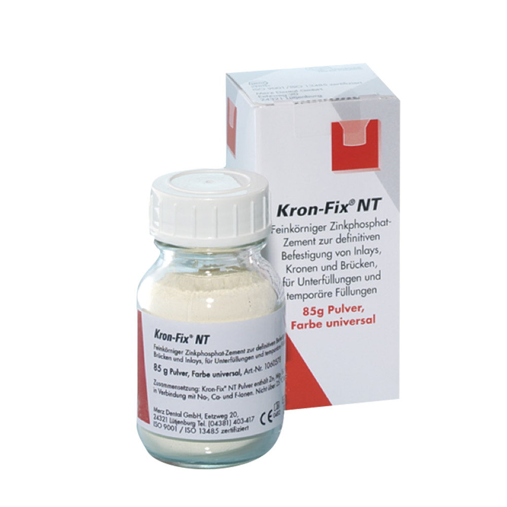 Merz Dental Kron Fix Nt Pulver hellgr.-gelb Pa