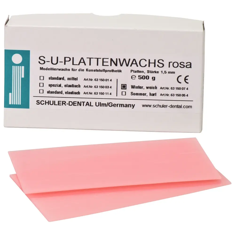 SCHULER-DENTAL S-U-PLATTENWACHS - Packung 500 g Winter, weich