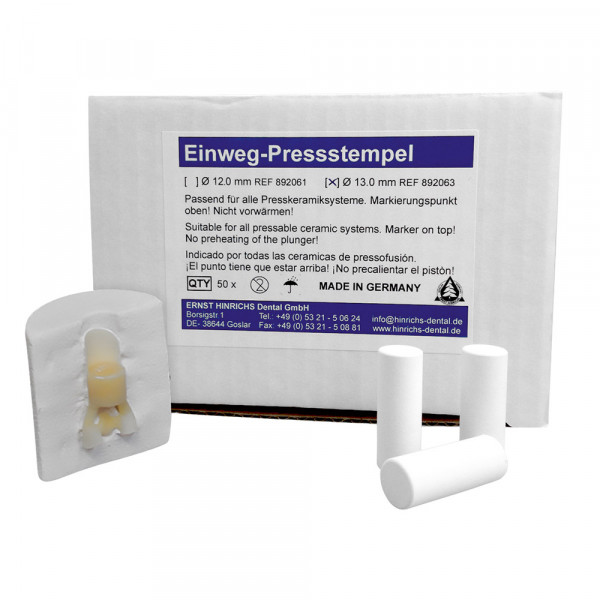 Ernst Hinrichs Dental Einweg-Pressstempel D:12mm 50St