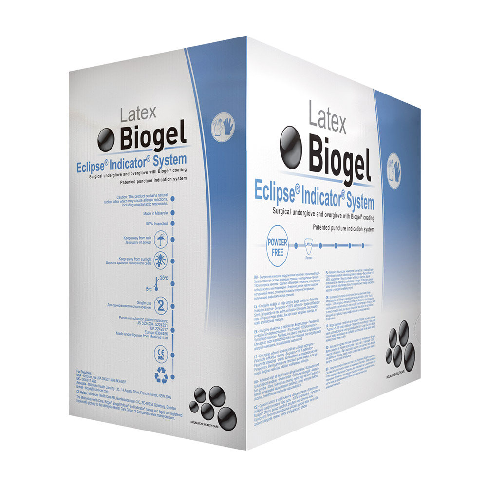 Mölnlycke Health Care Biogel Eclipse Indic. ster. 7,5 25x2Paar