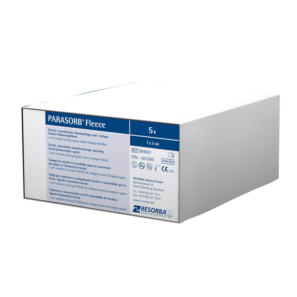 RESORBA Medical PARASORB Fleece HD 7x3cm 5St