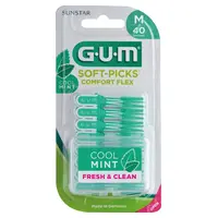 Sunstar Deutschland GmbH GUM SOFT-PICKS Comfort Flex mint medium Blister Pa 40