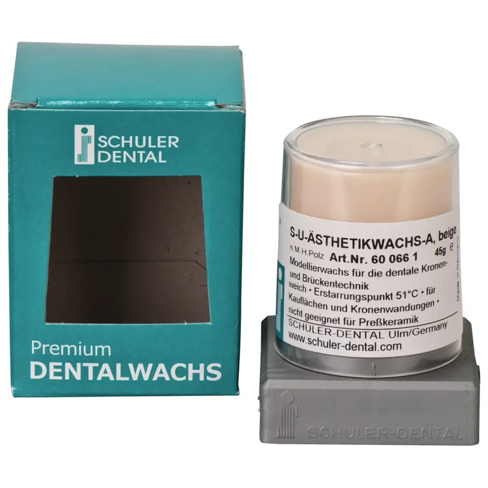SCHULER-DENTAL S-U-Ästhetikwachs - Kegel 45 g Ästhetikwachs A, beige