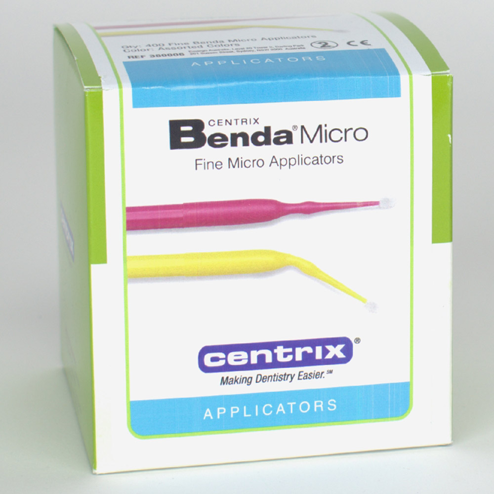 Centrix Incorporated USA-Headquaters Benda Brush Applikatoren Micro fein Sort