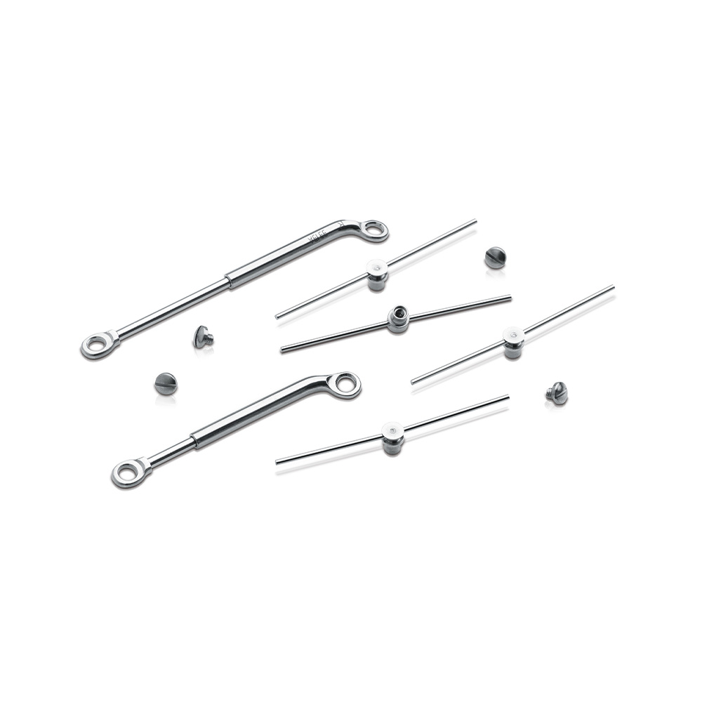 SCHEU-DENTAL Scharnier 44 Kit - Packung 1 Paar Scharniere, 4 Paar Befestigungsteile