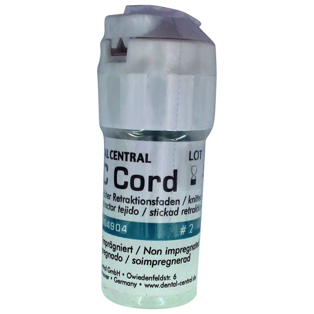 DC Dental Central DC Cord - Dose 275 cm Faden Gr. 2, grün-weiß