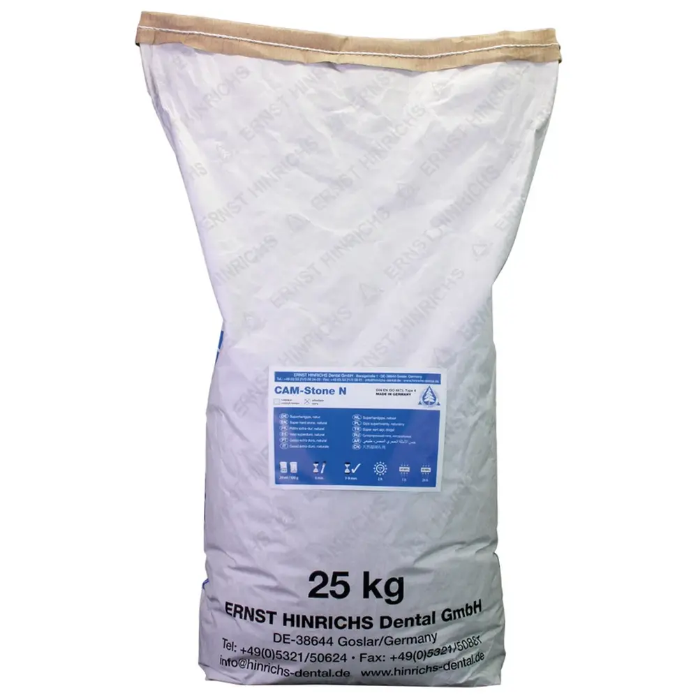 ERNST HINRICHS CAM-Stone N - Sack 25 kg Superhartgips elfenbein