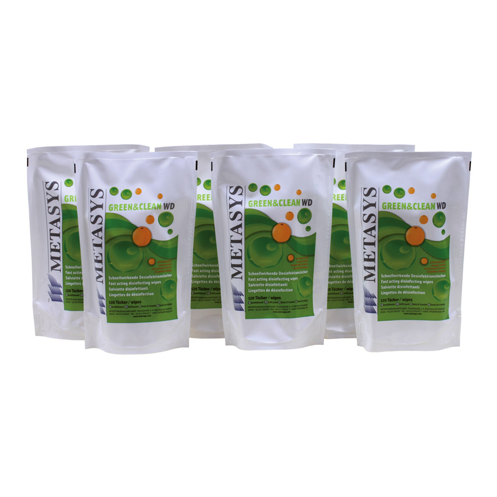 Metasys Medizintechnik Green&Clean WD Tücher 6 Beutelx120St
