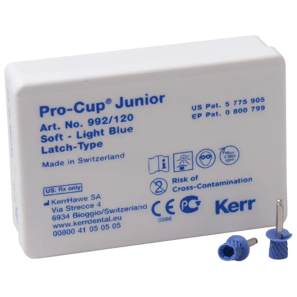 Kerr Pro-Cup™ Junior - Packung 120 Stück hellblau weich, Latch-Type