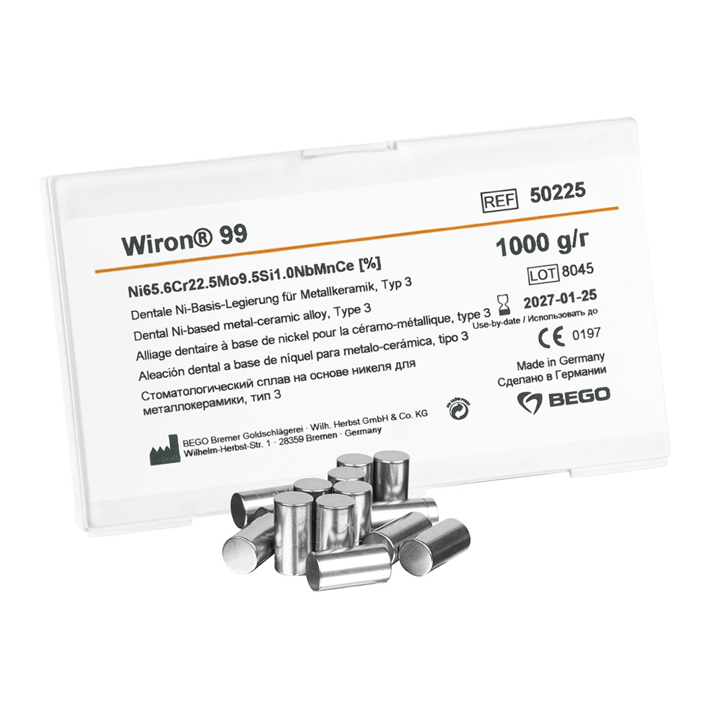 Bego Bremer Goldschläger Wilh. Herbst & Co Wiron 99 250g