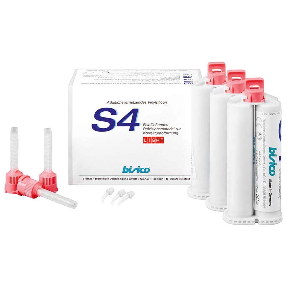 bisico S4 - Packung 3 x 50 ml Doppelkartusche light