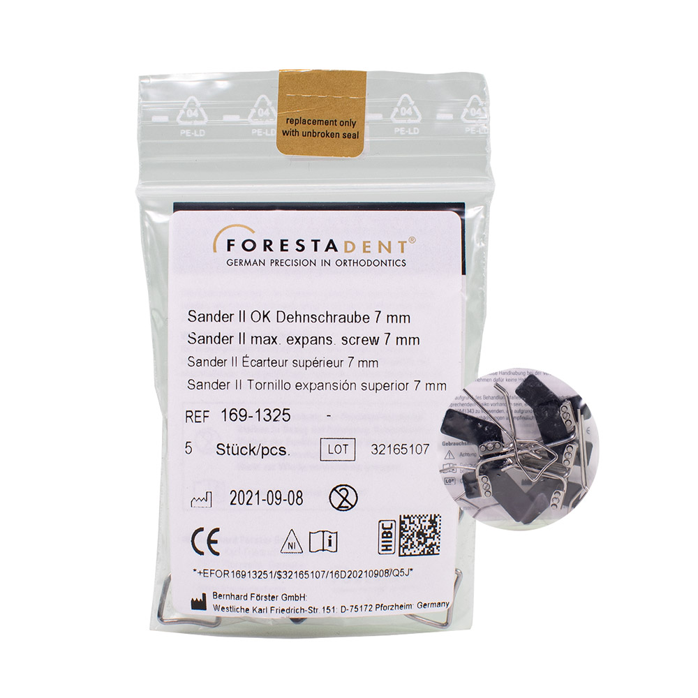 FORESTADENT Bernhard Förster Dehnschraube Sander II OK 7mm 5St