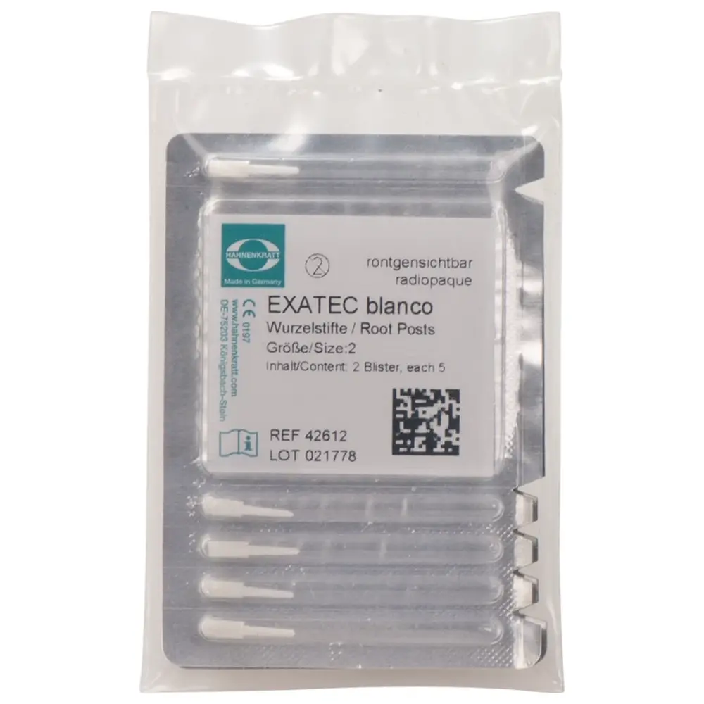 HAHNENKRATT Exatec Blanco - Packung 10 Blanco Stifte Gr. 2