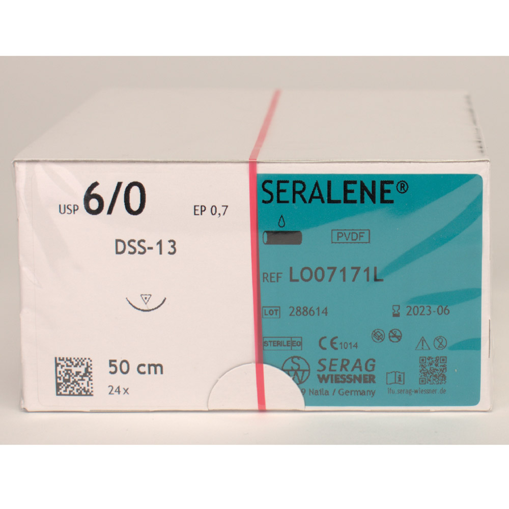Serag-Wiessner Seralene blau USP 6/0 DSS-13 2Dtz