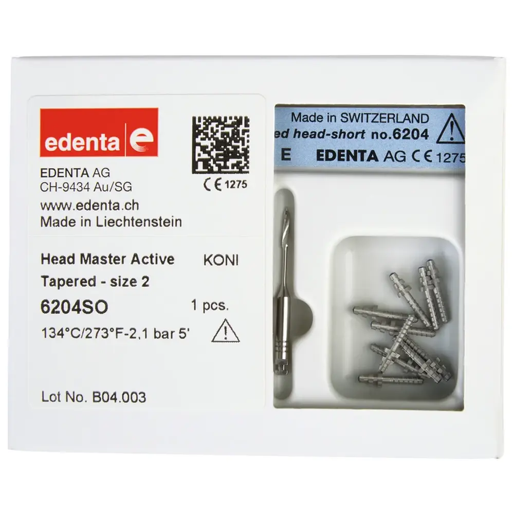 Edenta HeadMaster konisch, Aktiv - Sortiment Gr. 2, kurz