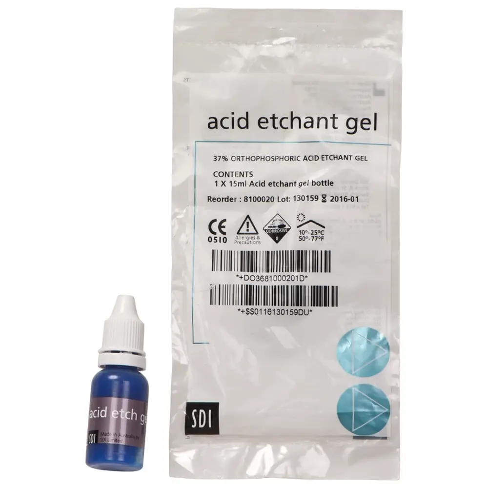 SDI super etch - Flasche 15 ml Ätzgel blau