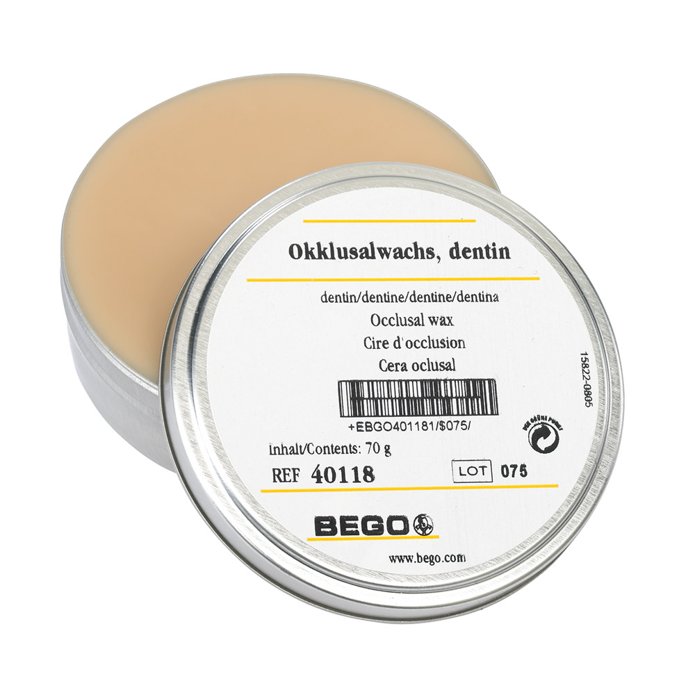 Bego Bremer Goldschläger Wilh. Herbst & Co Okklusalwachs dentin 70g