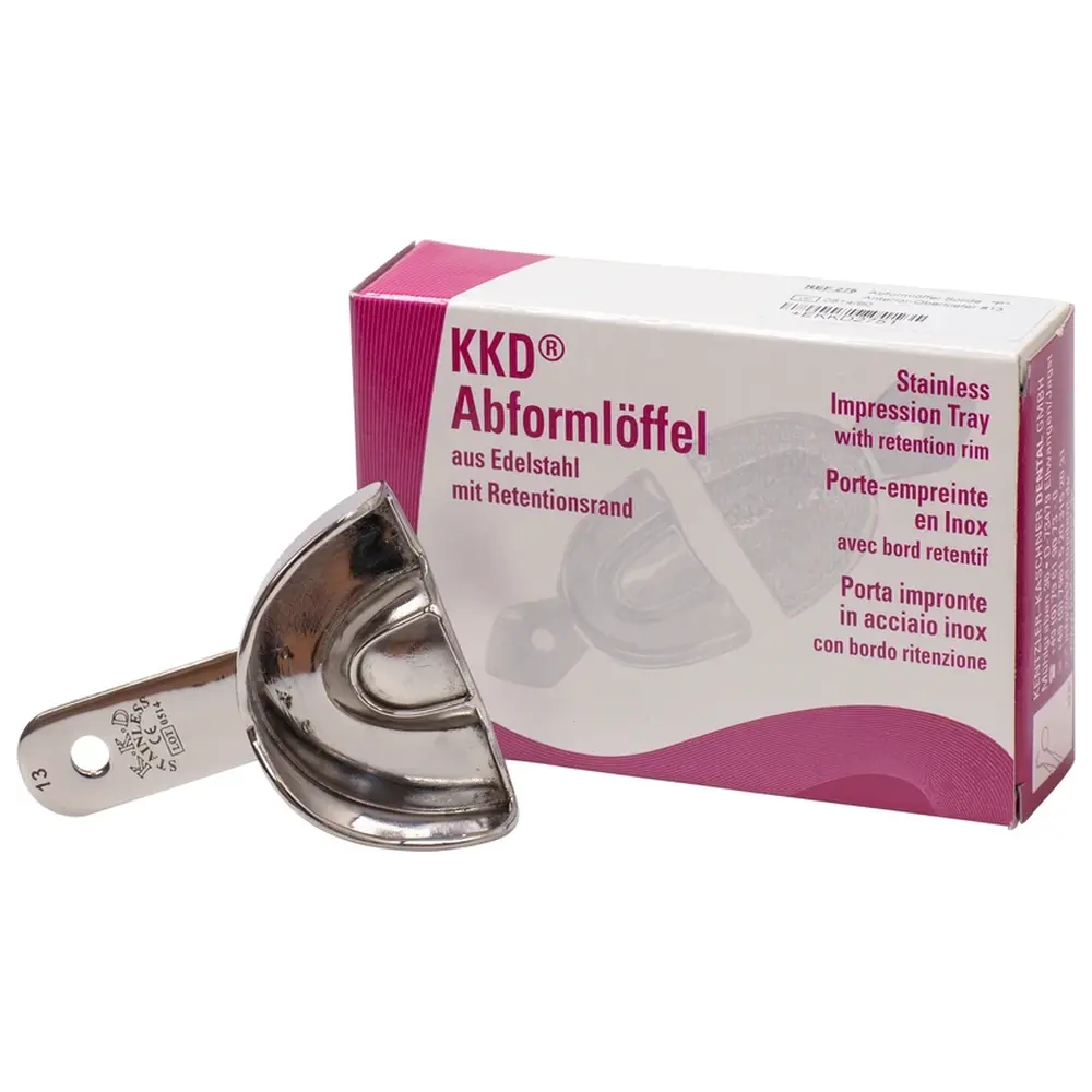 Kentzler-Kaschner KKD® Abformlöffel Frontzahn - Stück Nr. 13 für OK, voll
