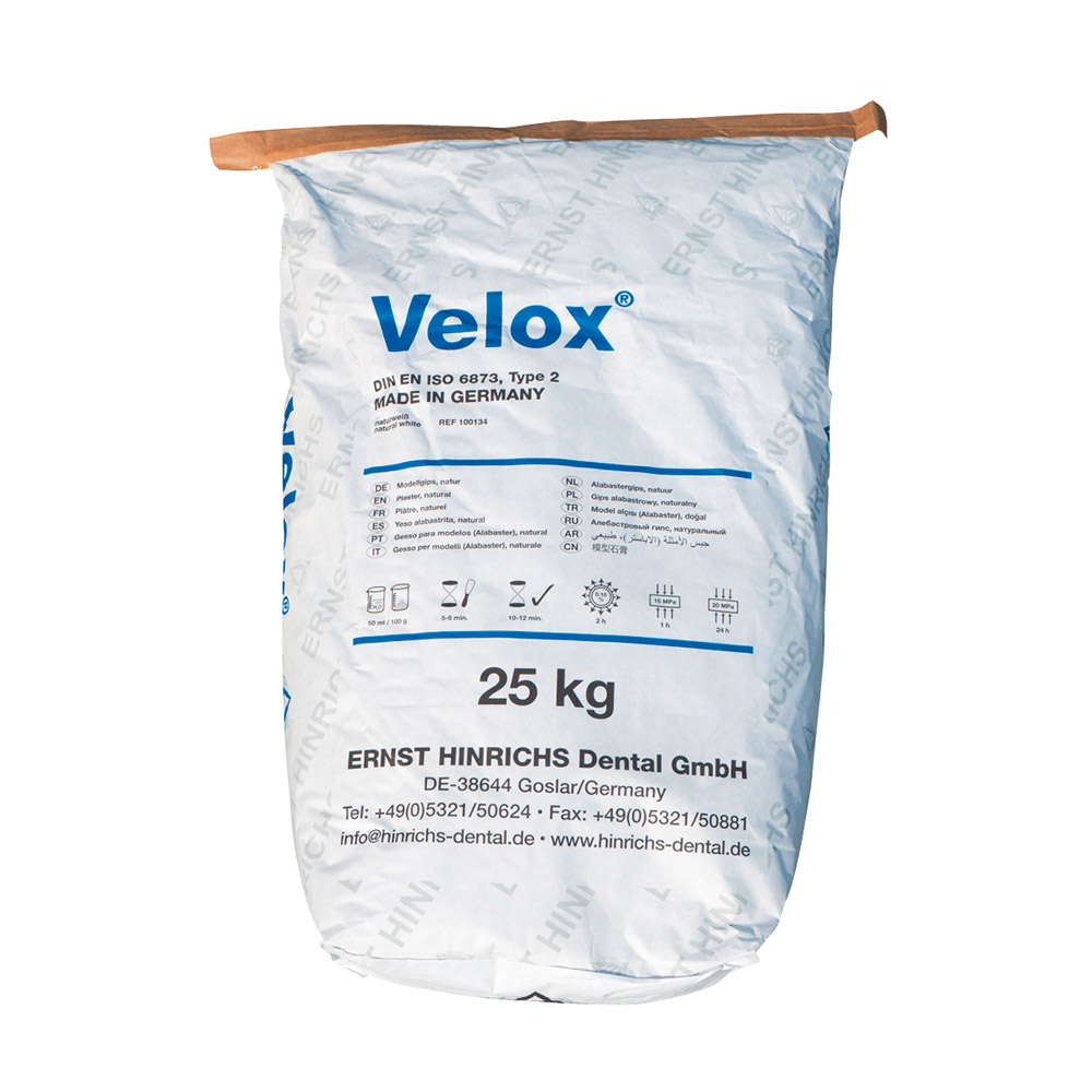 Ernst Hinrichs Dental Alabastergips Velox 25Kg Sack