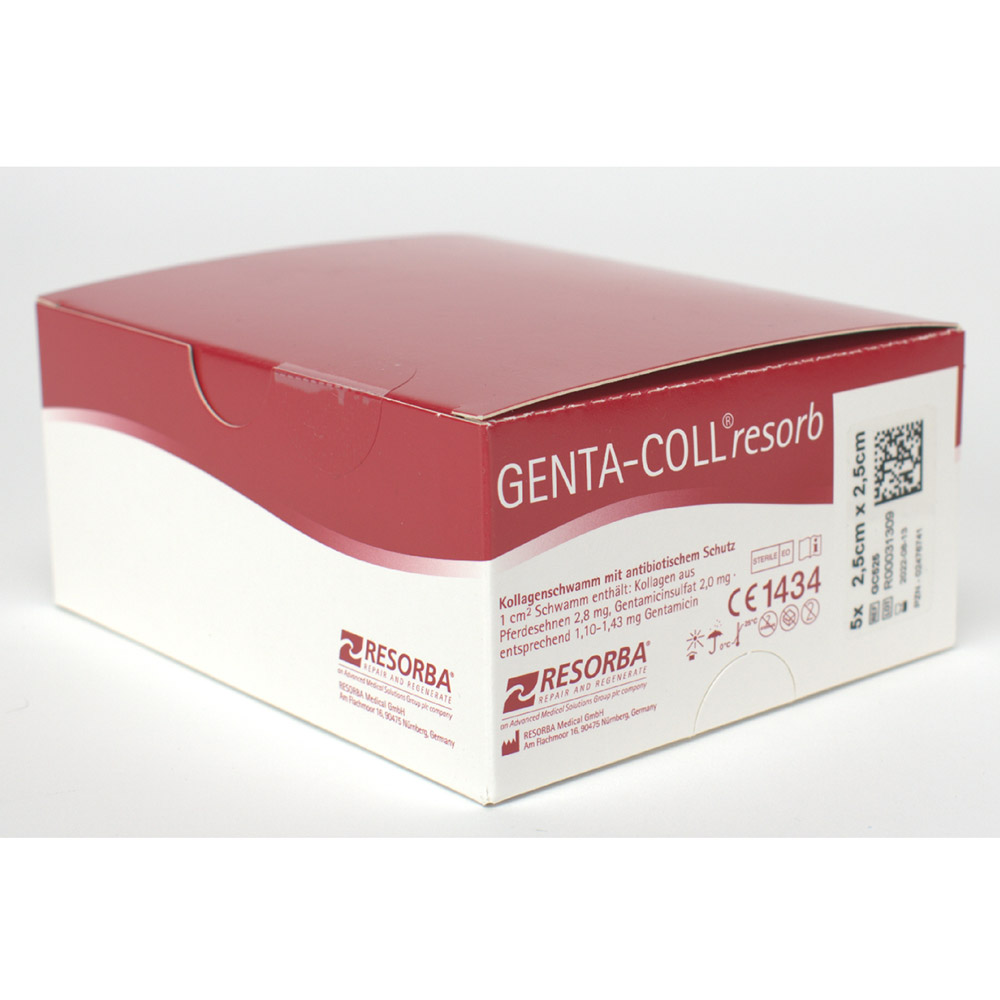 RESORBA Medical Genta-Coll 2,5x2,5cm 5St