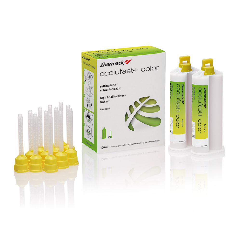 Zhermack Beyond Innovation Occlufast+ Color 2x50ml + 12 Tips