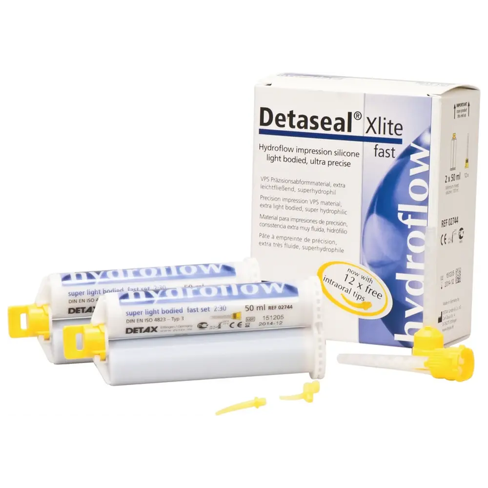 DETAX Detaseal® hydroflow Xlite - Standardpackung 2 x 50 ml Doppelkartusche fast, Zubehör