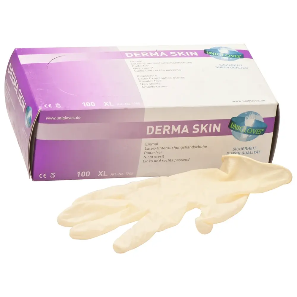 Unigloves PREMIUM - Packung 100 Stück puderfrei, transparent, XL