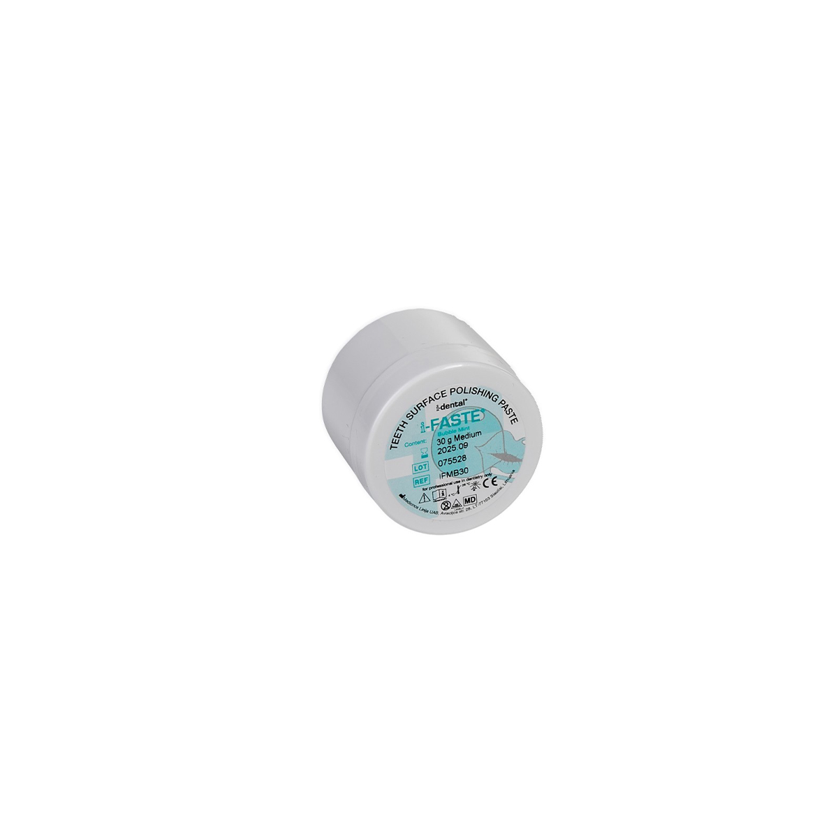i-FASTE Prophylaxepaste – i-dental, ohne Öl, mittlere Konsistenz, Bubble Mint Geschmack, 100g, Farbe Pearl White