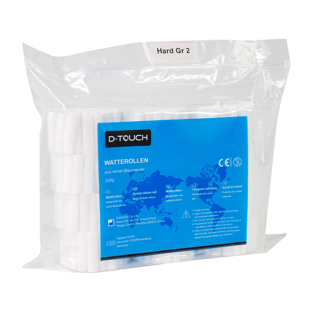 TopDent d-touch Watterollen TD Gr.2 300gr Btl