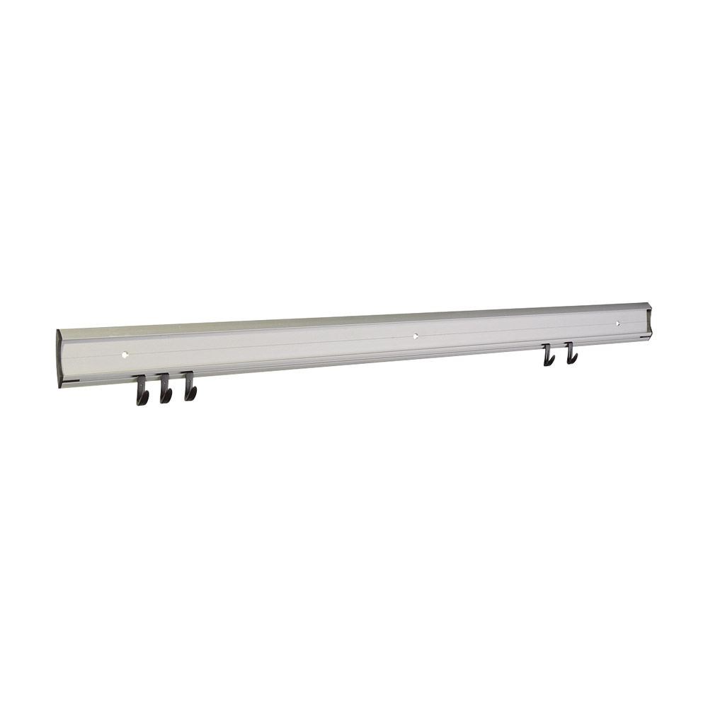 Licefa Kunststoffverarbeitung Aluschiene 100cm silber/schwarz St