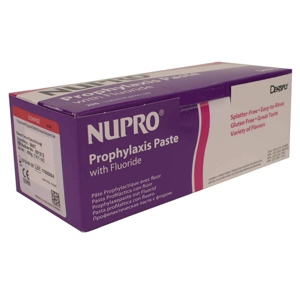 Dentsply Limited United K Rinn Nupro mint grob m.Fluorid 200x2g Cups