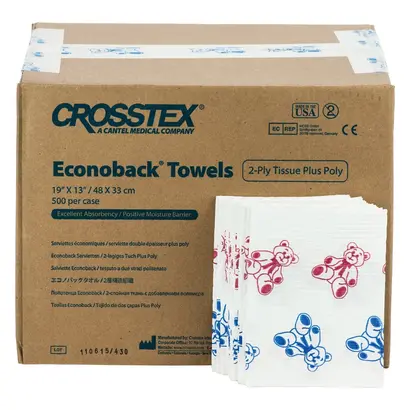 Crosstex International Crosstex Servietten teddybär 48x33cm Pa 500