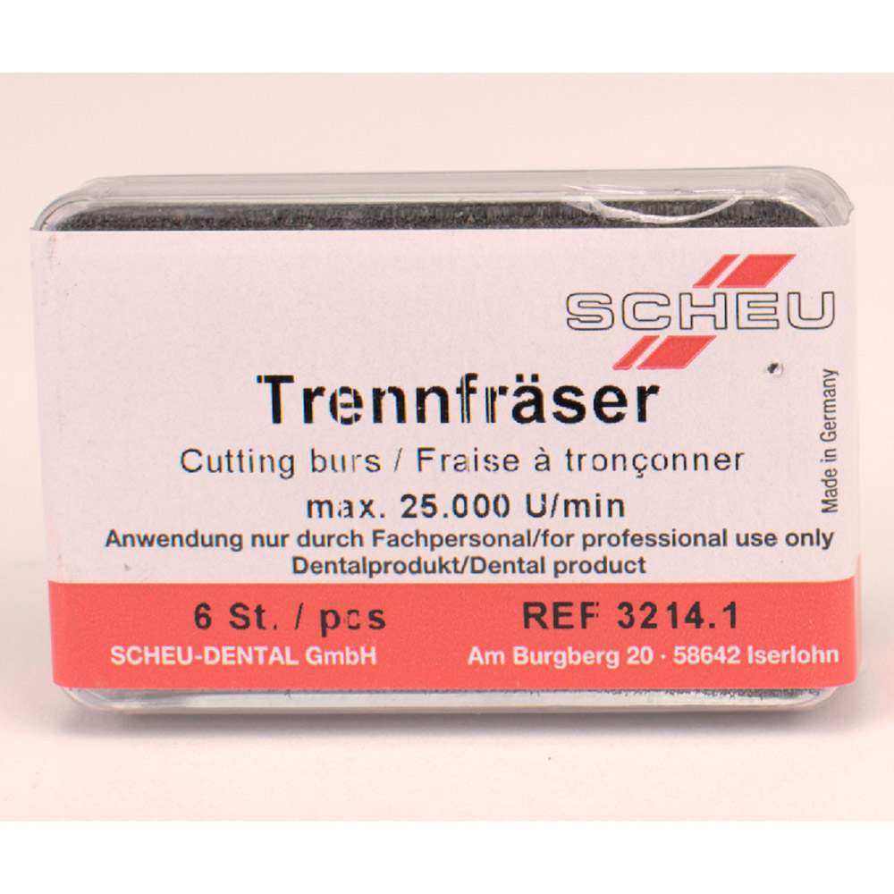 Scheu-Dental Trennfräser Scheu f. Tiefziehtechnik 6St