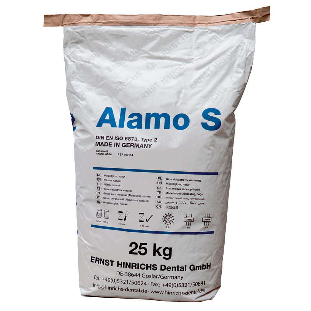 Ernst Hinrichs Dental Alabastergips Alamo S 25Kg Sack