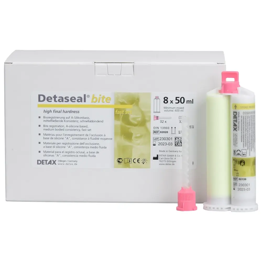 DETAX Detaseal® bite - Ecopackung 8 x 50 ml Doppelkartusche, Zubehör, für Automix 2