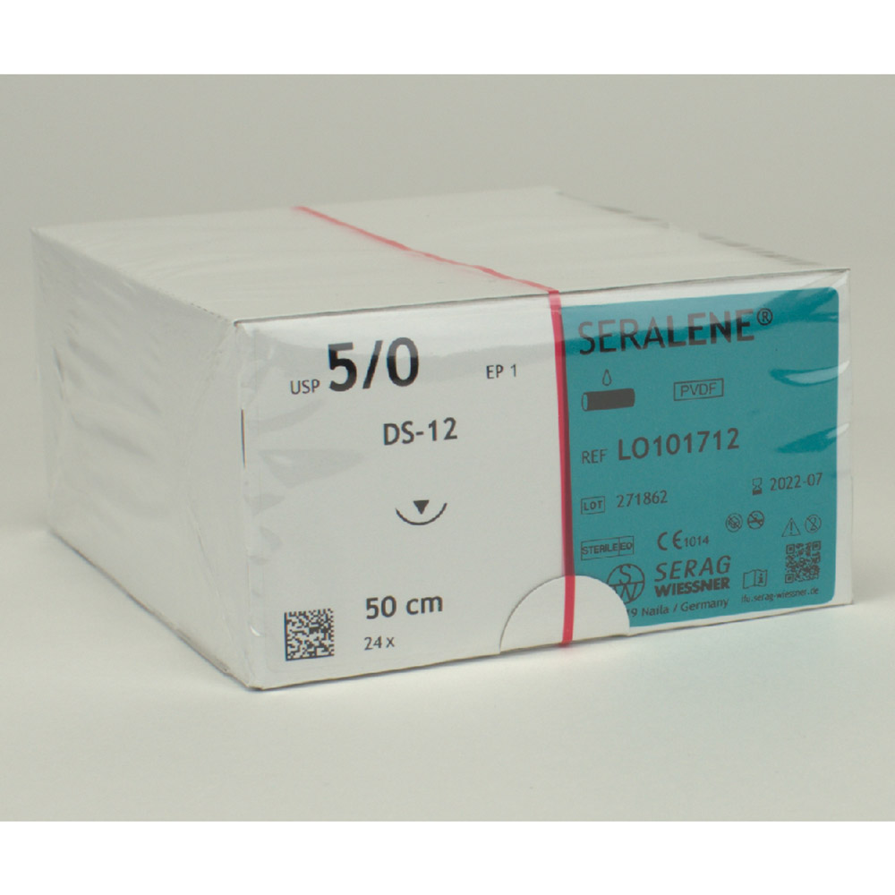 Serag-Wiessner Seralene blau USP 5/0 DS-12 2Dtz