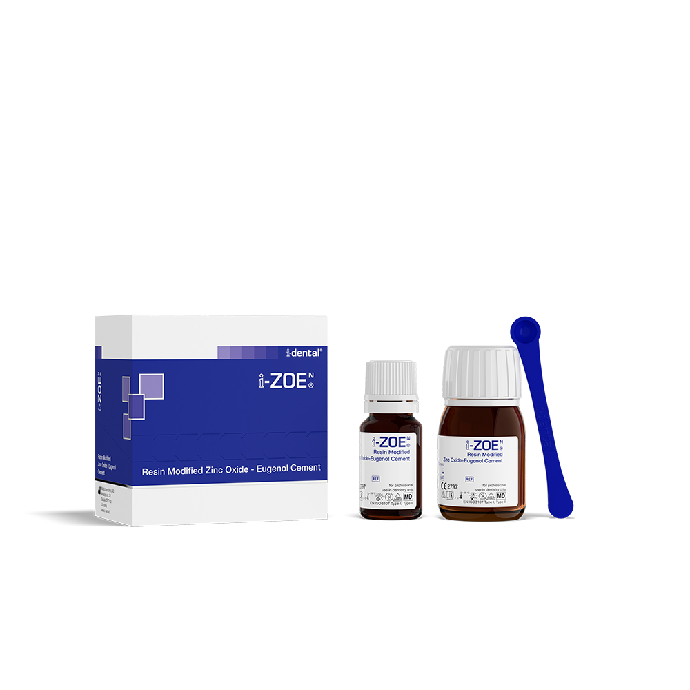 i-ZOEN Zahnärztliches Zinkoxid-Eugenol-Zement – i-dental Resin, 2x20g Pulver, 12g Flüssigkeit, mit Messlöffel