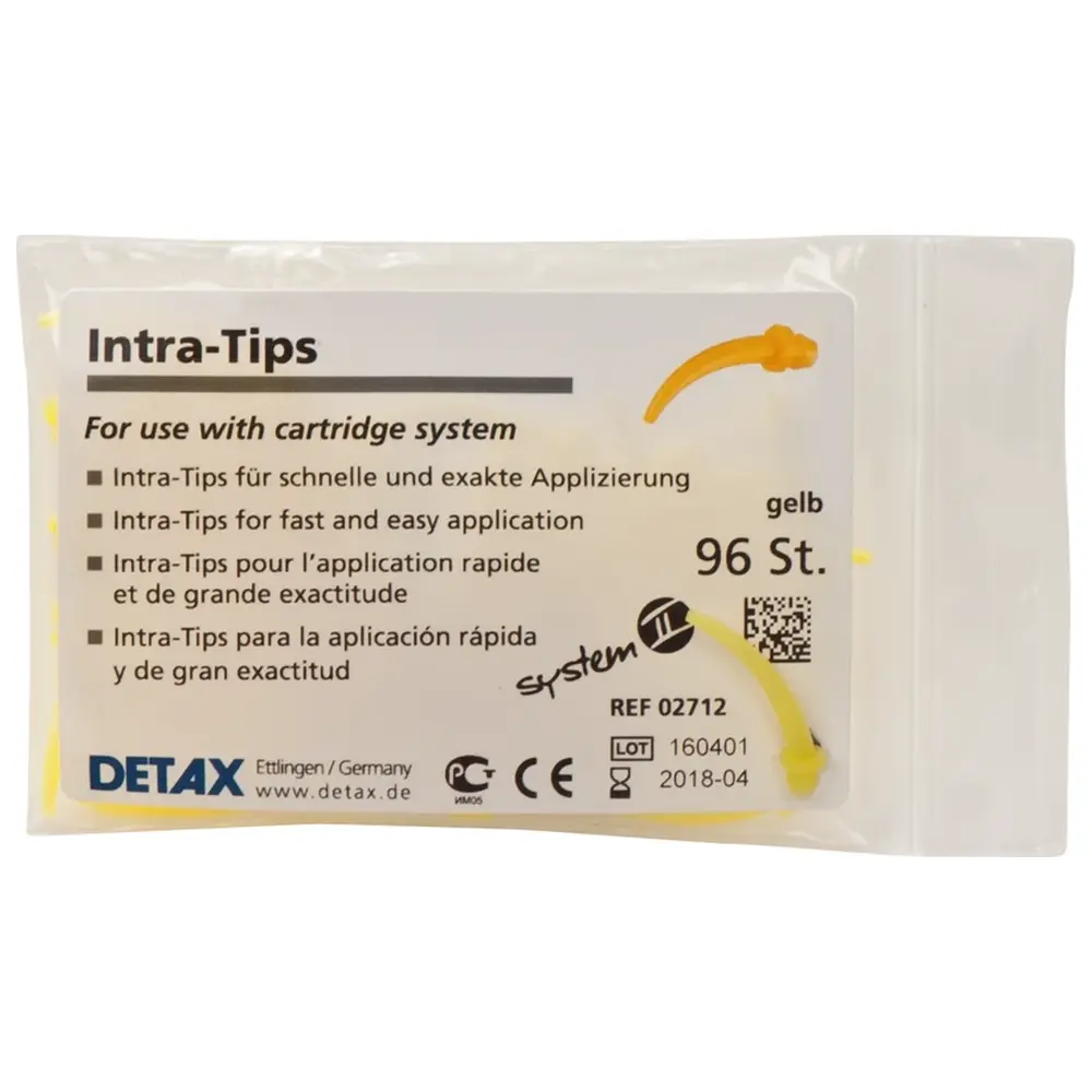 DETAX Intra-Oral-Tips gelb - Packung 96 Stück gelb